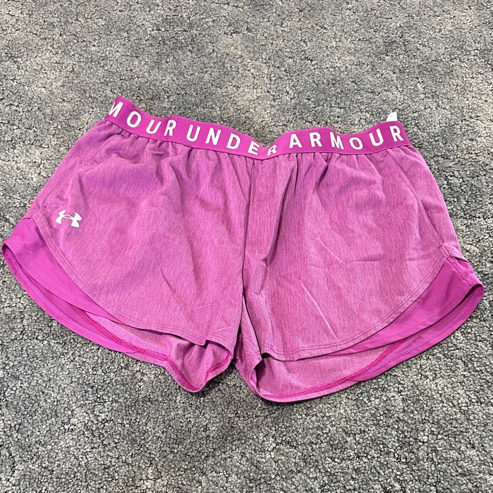 Under Armour Women's Shorts in Vibrant Fushia